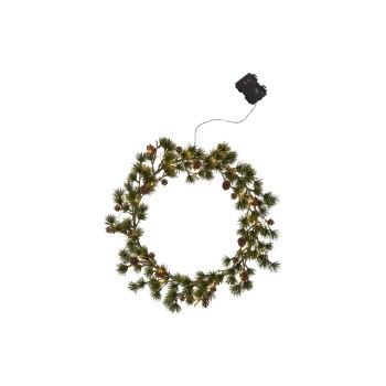 Star Trading Kranz Larix, IP44, Warmweiss, Grün Star Trading Kranz Larix, IP44, Warmweiss, Grün