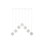 Star Trading Rideau lumineux à LED Decy Snowflake, 47 LED, 85 cm, transparent