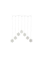 Star Trading Rideau lumineux à LED Decy Snowflake, 47 LED, 85 cm, transparent