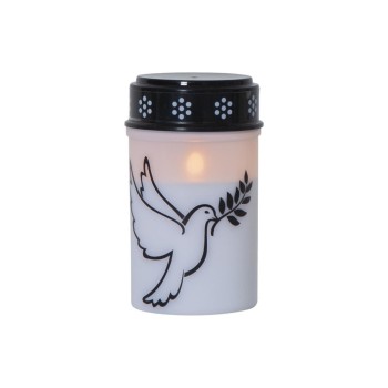 Star Trading LED Grablicht Dove white, exkl. Batterie 2xC, H 12.5cm, Timer 6/18h Star Trading LED Grablicht Dove white, exkl. Batterie 2xC, H 12.5cm, Timer 6/18h