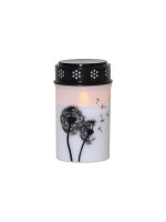 Star Trading LED Grablicht Dandelion white, exkl. Batterie 2xC, 12x7cm, Timer 6/18h