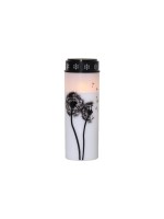 Star Trading LED Grablicht Dandelion white, exkl. Batterie 2xC, 21x7cm, Timer 6/18h