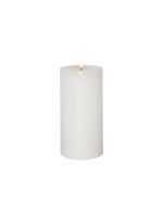 Star Trading LED Pillar Kerze Flow Big, Indoor, Weiss, 22.50 cm Höhe, Timer