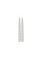 Star Trading Set de bougies LED sur tige Flamme Shine, 24.5 cm, blanc