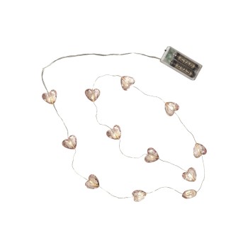 Star Trading LED Lichterkette Valentine, IP20, Warmweiss, 12 LEDs, 165cm