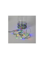 Star Trading Lichterkette Dew Drop Micro, IP44, Multicolor, 160 LEDs, 200cm