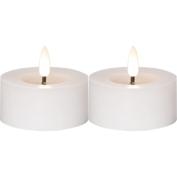 Star Trading LED Teelicht 2 Pack Flow, Indoor, white, 5.5cm Höhe, Timerfunktion Star Trading LED Teelicht 2 Pack Flow, Indoor, white, 5.5cm Höhe, Timerfunktion
