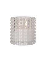 Star Trading LED Kerze Flamme Dotty, Indoor, Transparent, 10cm Höhe, Timer