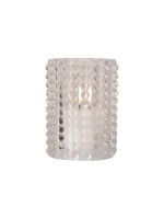 Star Trading Bougie LED Flamme Dotty, Transparent, 13 cm