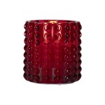 Star Trading Bougie LED Flamme Dotty, rouge, 9.5 cm