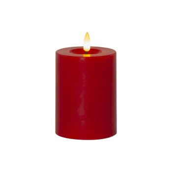 Star Trading LED Pillar Kerze Flamme Flow, Indoor, red, 12.5 cm höhe, Timerfunktion Star Trading LED Pillar Kerze Flamme Flow, Indoor, red, 12.5 cm höhe, Timerfunktion