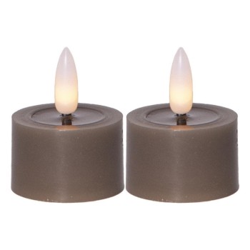 Star Trading LED Teelicht 2 Pack Flow, Indoor, Mole, 5cm  Höhe, Timerfunktion Star Trading LED Teelicht 2 Pack Flow, Indoor, Mole, 5cm  Höhe, Timerfunktion
