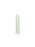 Star Trading Set de bougies LED sur tige Dinner Candy 2 pack, Blanc chaud – Vert