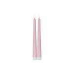 Star Trading Set de bougies LED sur tige Dinner Candy 2 pack, Blanc chaud – Rose