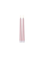 Star Trading Set de bougies LED sur tige Dinner Candy 2 pack, Blanc chaud – Rose