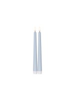 Star Trading Set de bougies LED sur tige Dinner Candy 2 pack, Blanc chaud – bleu