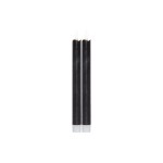 Star Trading LED Dinner Kerze 2P Flamme, Indoor, black , 25 cm höhe, Timerfunktion