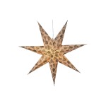 Star Trading Étoile à LED Coton, Beige