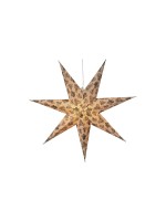 Star Trading Papierstern Cotton, exkl. E14 max. 25W, IP20, Ein/Aus-Schalter