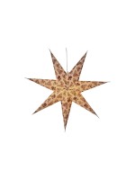 Star Trading Papierstern Cotton, exkl. E14 max. 25W, IP20, Ein/Aus-Schalter