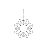 Star Trading Lumière décorative Couronne Edge, Noir, 30 LED