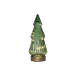 Star Trading Verre Décoration Verde, Blanc chaud, vert