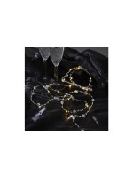 Star Trading Lichterkette DEW DROP Pearl, silver/transparent warmweiss 0.50W