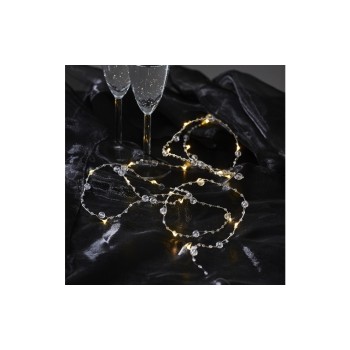 Star Trading Lichterkette DEW DROP Pearl, silver/transparent warmweiss 0.50W Star Trading Lichterkette DEW DROP Pearl, silver/transparent warmweiss 0.50W