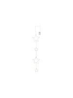 Star Trading Lichterkette Dew Drop Stars, IP20, Warmweiss, 60 LEDs, 105cm