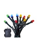 Star Trading Lichterkette Diamond Star, IP44, Multi, 80 LEDs, 600cm