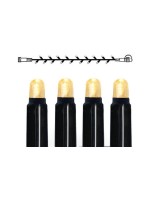 Star Trading System LED Extra Lichterkette, 300cm, black , Warmweiss