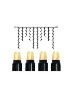 Star Trading System LED Extra Icicle, 200x100cm, black , Warmweiss