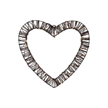 Star Trading Outdoor Deco Vicke Heart, Indoor, Outdoor, Warmweiss, Braun Star Trading Outdoor Deco Vicke Heart, Indoor, Outdoor, Warmweiss, Braun