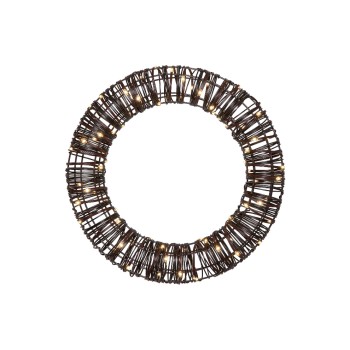 Star Trading Outdoor Deco Vicke Wreath, Indoor, Outdoor, Warmweiss, Braun Star Trading Outdoor Deco Vicke Wreath, Indoor, Outdoor, Warmweiss, Braun