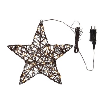 Star Trading Outdoor Deco Vicke Star 40cm, Indoor, Outdoor, Warmweiss, Braun Star Trading Outdoor Deco Vicke Star 40cm, Indoor, Outdoor, Warmweiss, Braun
