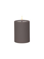 Star Trading Bougie LED Pillar Flamme douce Intérieur, 12.50 cm, marron