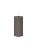 Star Trading Bougie LED Pillar Flamme douce Intérieur, 17.50 cm, Marron