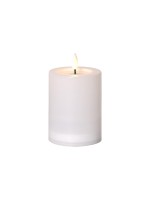 Star Trading Bougie solaire Flamme Saul 12.5 cm, blanc