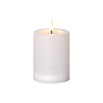Star Trading Bougie solaire Flamme Saul 12.5 cm, blanc
