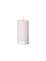 Star Trading Bougie solaire Flamme Saul 18 cm, blanc