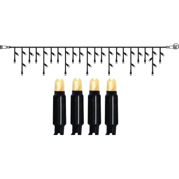 System 24 Extra, Icicle, 300x40cm, 49 LED warmweiss, cable black  System 24 Extra, Icicle, 300x40cm, 49 LED warmweiss, cable black