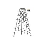 Star Trading System 24 Extra, Guirlande lumineuse pour arbre 6 brins, 28 cm x 180 cm