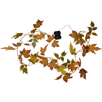 Star Trading Girlande Autumn, Indoor, H: 10cm, orange