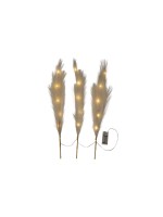 Star Trading Branche décorative Plumes Intérieur, blanc, hauteur 65 cm