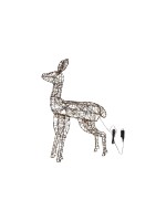 Star Trading Décoration d'extérieur Vicke Deer D'intérieur, marron, hauteur : 100,00 cm