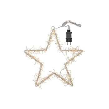 Star Trading Silhouette « Bonfire » en forme d'étoile D'intérieur, blanc, 37,00 cm de hauteur