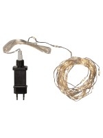 Star Trading Guirlande lumineuse Dew Drop IP20, blanc chaud, 100 LED