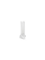 Star Trading Lot de 4 bougies LED pour le dîner, effet flamme En intérieur, blanc