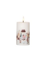 Star Trading Pays d'hiver Pillar, d'intérieur, hauteur 15 cm, fonction minuterie