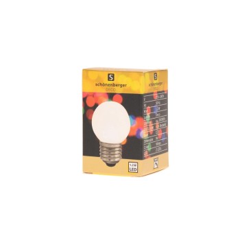 LED Mini Lampe weiss, E27, 230V, 45mm Durchmesser, 20'000h LED Mini Lampe weiss, E27, 230V, 45mm Durchmesser, 20'000h